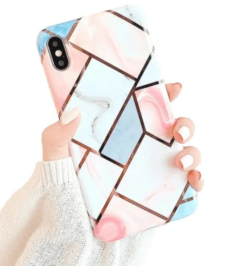 Silicone gel mobile phone shell case for iPhone in Style C design on a white background.