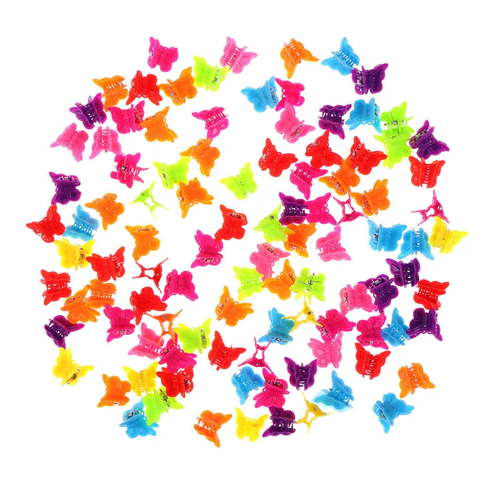 Colour mini hair clips plastic snappers for hair sectioning and styling