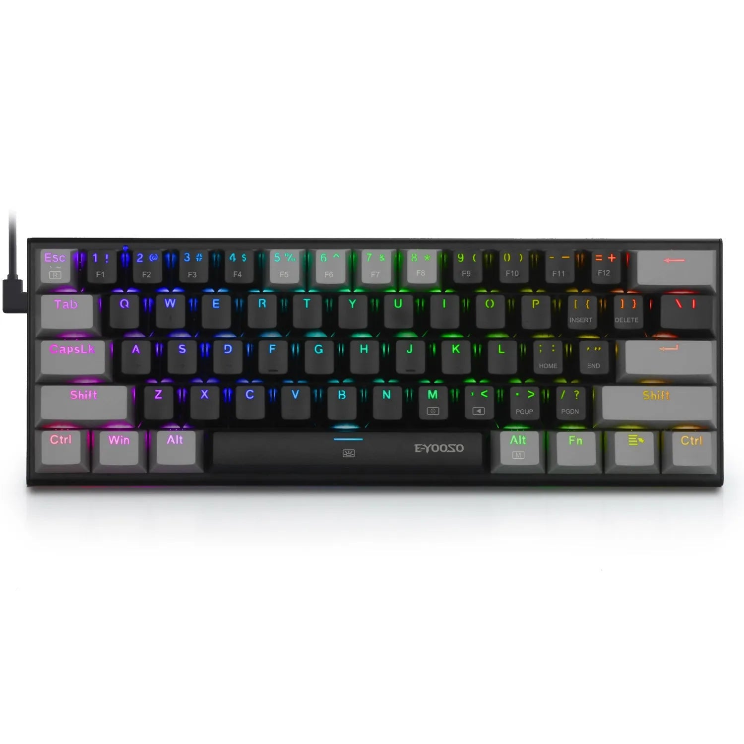 Z11 aluminium alloy mechanical keyboard key cap set showing multiple colourway options