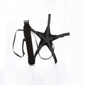 Black football juggling belt training equipment with 2 metre length for foot basket row exercises