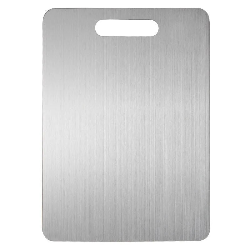 Mildew-proof stainless steel double-sided cutting board square shape SUS304 25x15cm kitchen chopping board