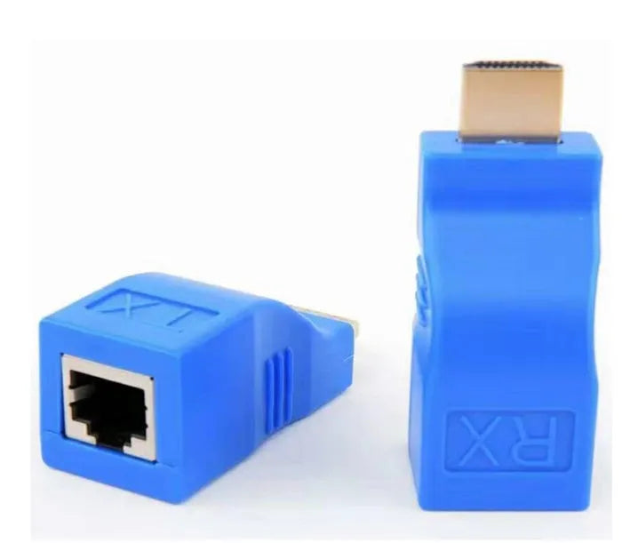 HDMI extender transmitter and receiver kit for 30-metre signal transmission via Cat-6 network cable