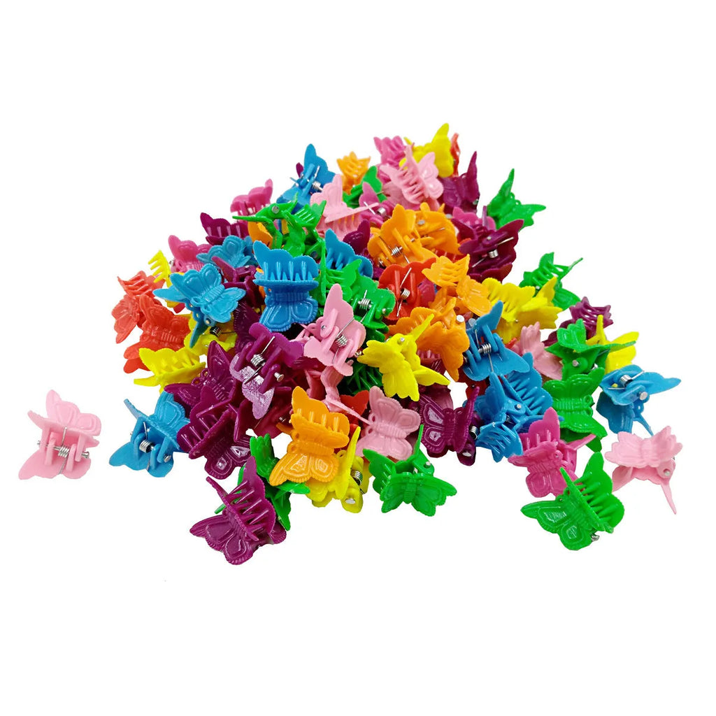 Colour mini hair clips plastic snappers for hair sectioning and styling