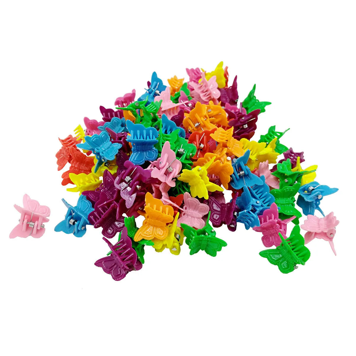 Colour mini hair clips plastic snappers for hair sectioning and styling