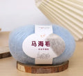 Mohair wool ball for DIY scarf knitting in multiple colour options