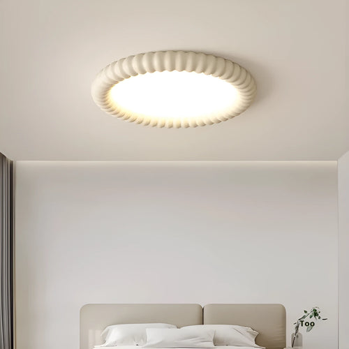 50cm full spectrum children's room lamp in milky white with Nordic style resin shade