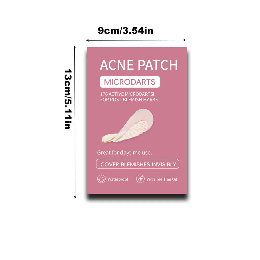 Box of 9 mild non-irritating pimple patches for closed mouth acne treatment
