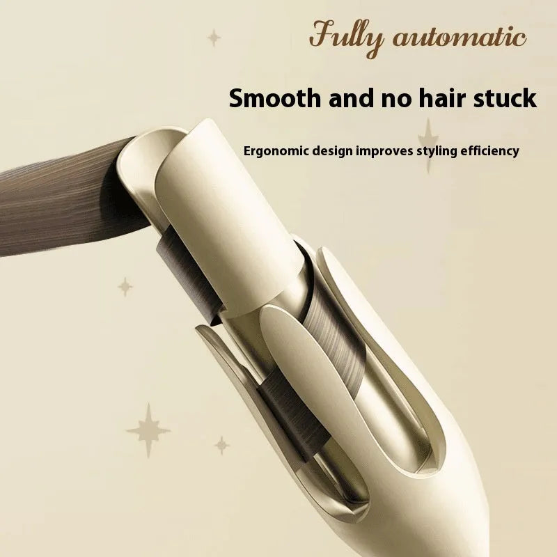 Automatic hair curler with 32mm ceramic barrel in white and pink colour option