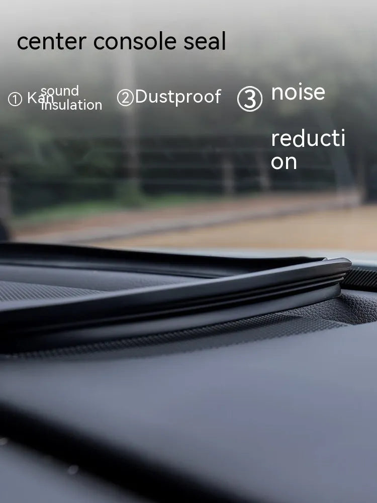 Outlander car dashboard soundproof seal strip showing 1.6m silicone construction with card slot design