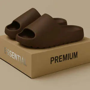 Women's beach slippers with thick EVA soles in beige, black, brown, and green colour options