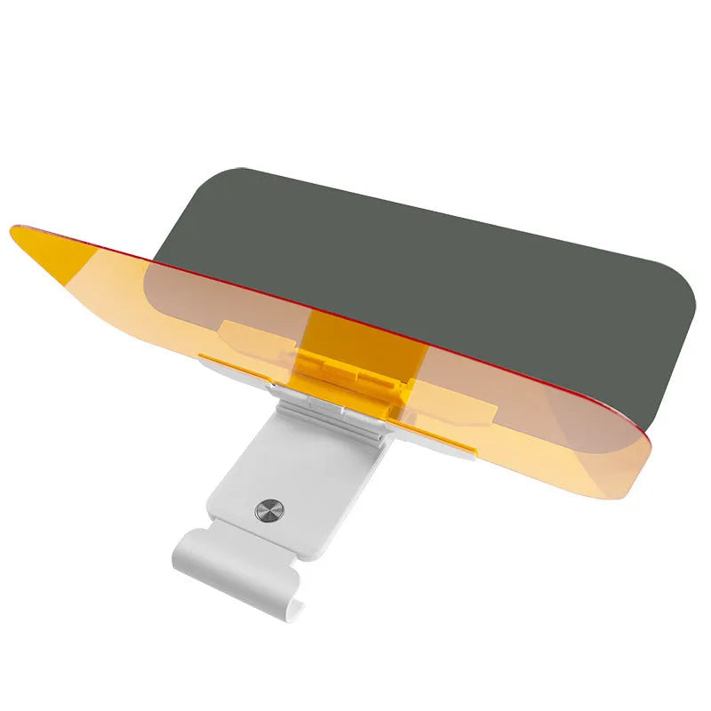 Universal car sun visor accessory with telescopic installation for glare reduction
