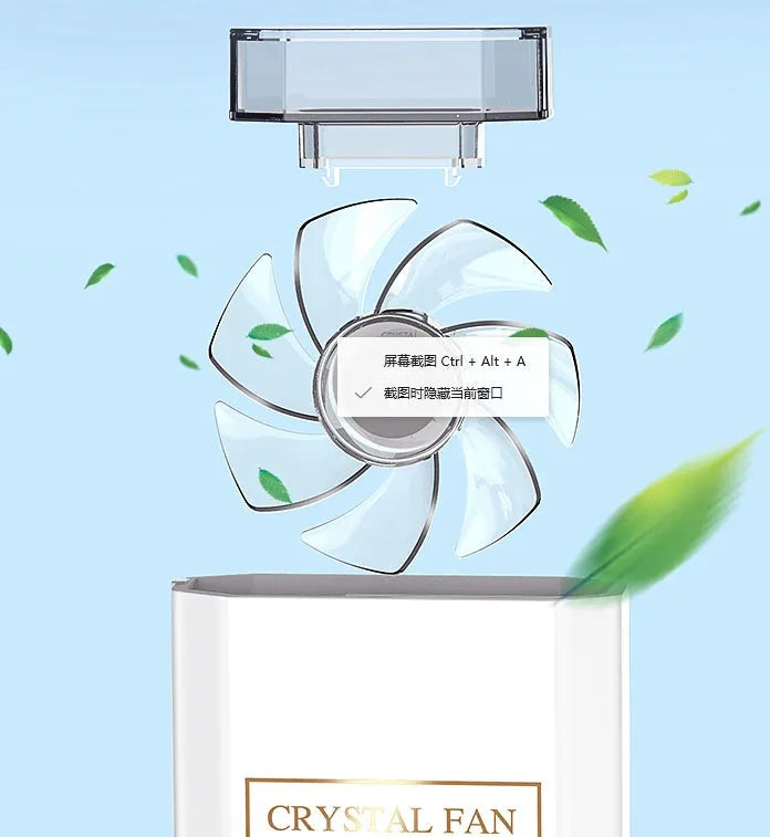 Pink rechargeable perfume fan with USB charging and 1200mAh battery