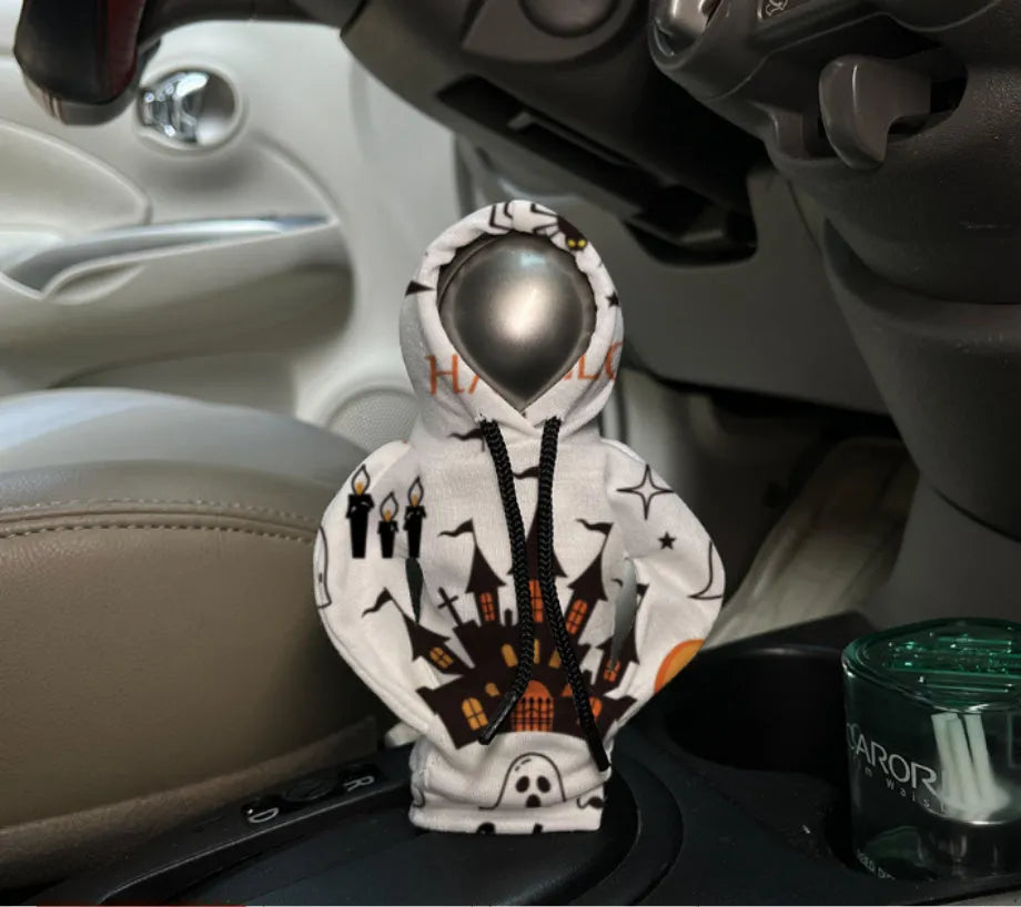 Halloween decorative sweater-style gear handle rod cover in polyester for car interior