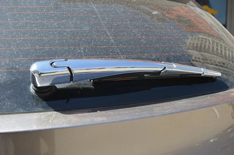 Silver ABS plastic rear window wiper cover trim set for 2010 Hyundai vehicles