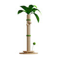 Vertical cat climbing frame with hemp rope wrap on density plate core in Canna colour