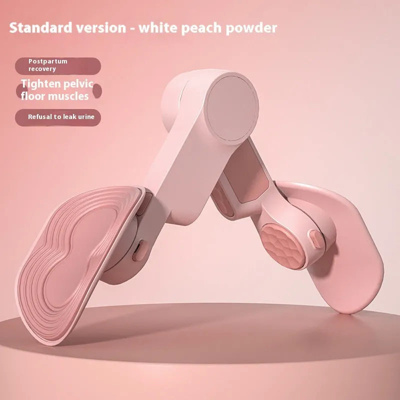 White peach pink intelligent counting pelvic floor muscle trainer with 360 degree rotation, ABS/PP/TPR construction