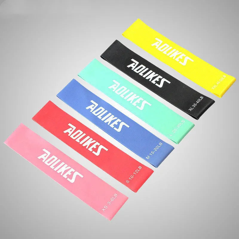 Natural latex tension band elastic band for resistance exercise in black colour