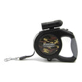 Retractable dog lead 5m 40kg with LED light in camo pattern for large dogs