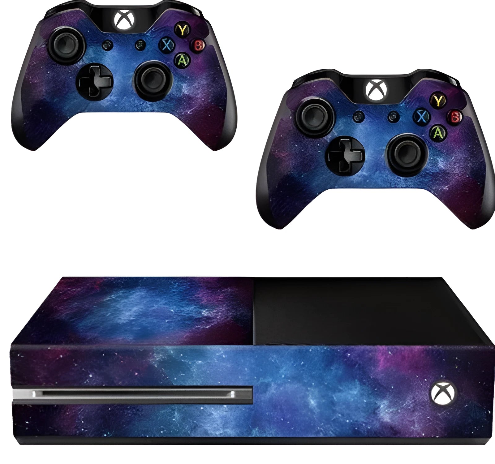 Blue Xbox One film skin sticker with matt finish and scratch-free surface