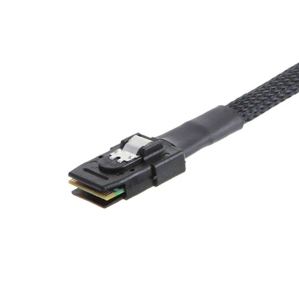 Straight head SAS data cable for server hard disk, coaxial interface, 0.5m length