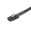 Straight head SAS data cable for server hard disk, coaxial interface, 0.5m length