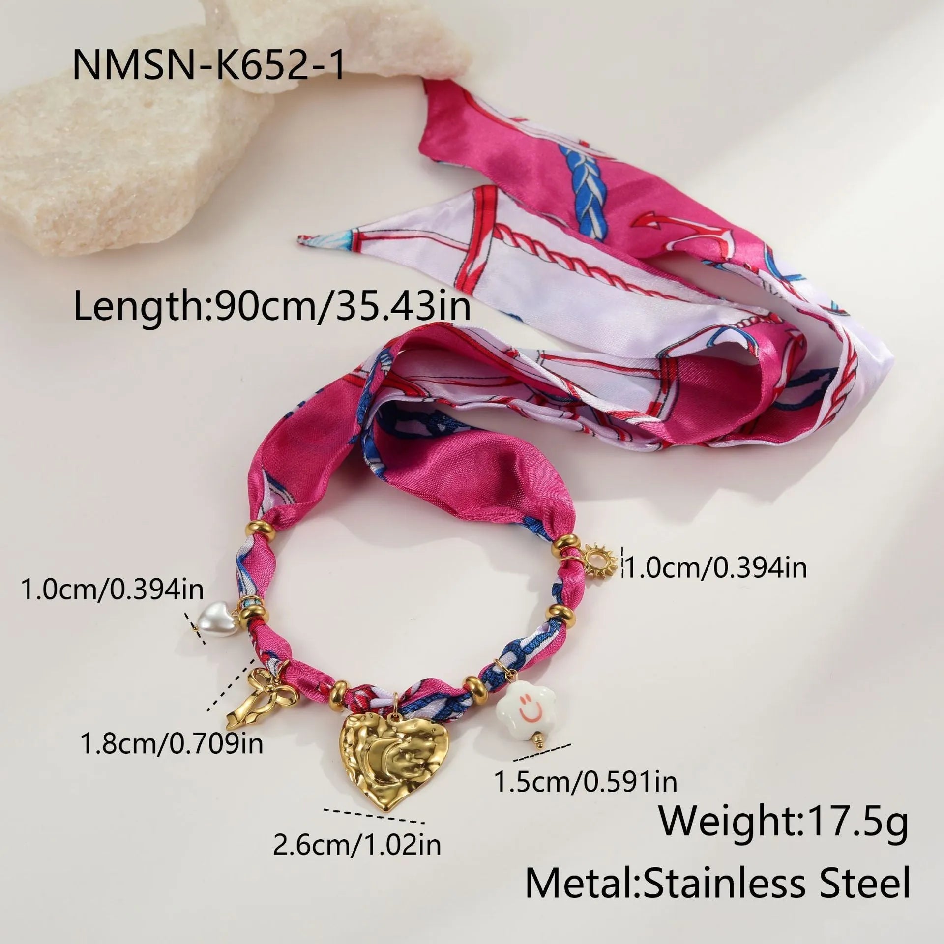 Gold geometric necklace and bracelet set with stainless steel construction and matching pendant designs