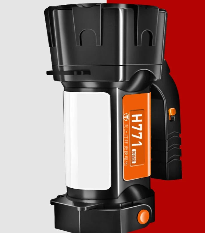 Multifunctional strong light portable camping lamp with USB charging and removable battery, 1000/2000 lumens