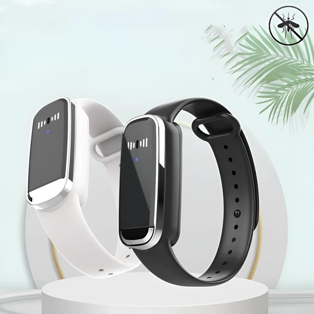 Ultrasonic mosquito repellent bracelet for pregnancy and baby safety with USB charging