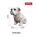 Resin head-shaking dog car decoration in Labrador colour, modern style, on a car dashboard