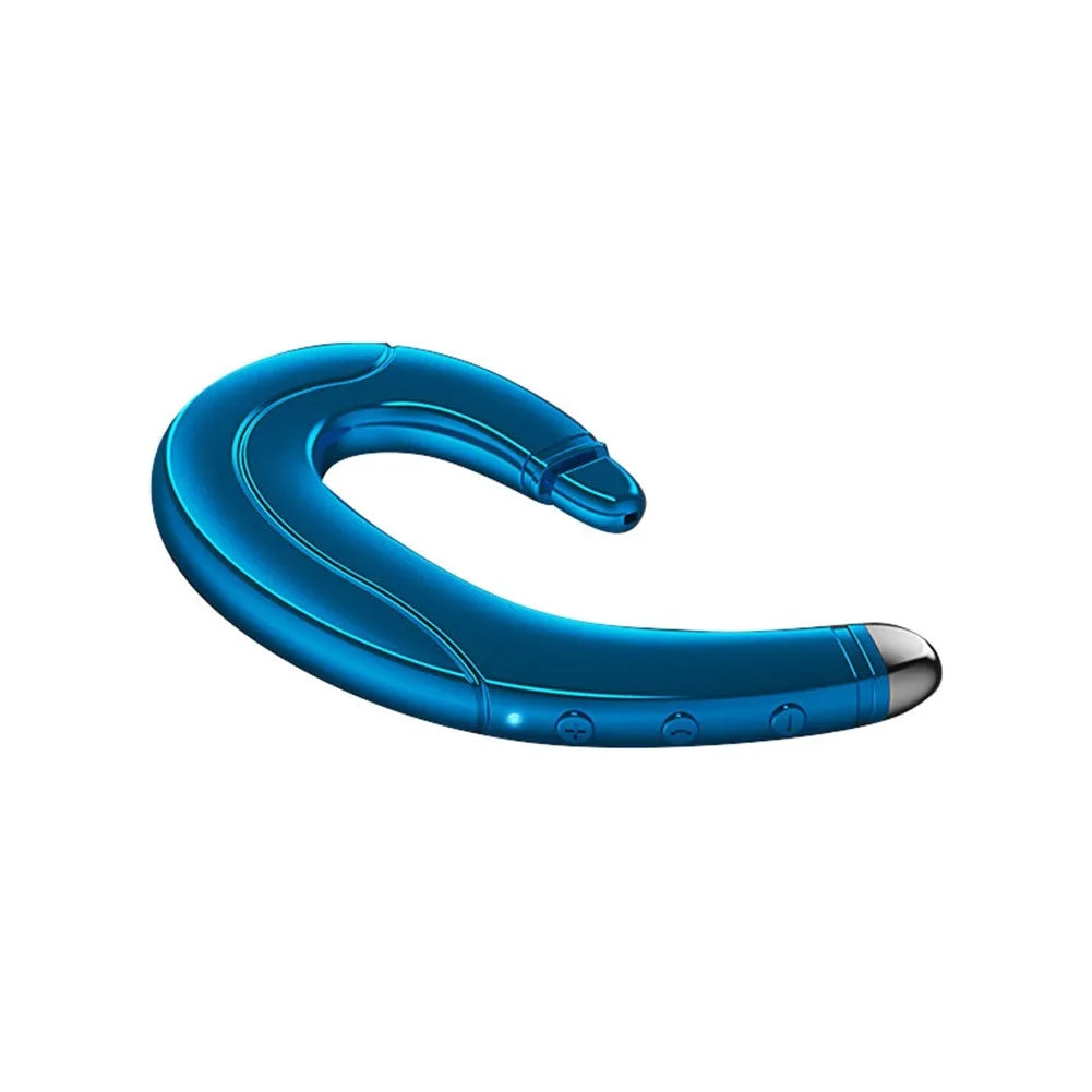 Single ear Bluetooth driving headset in black, blue or red with wireless connectivity