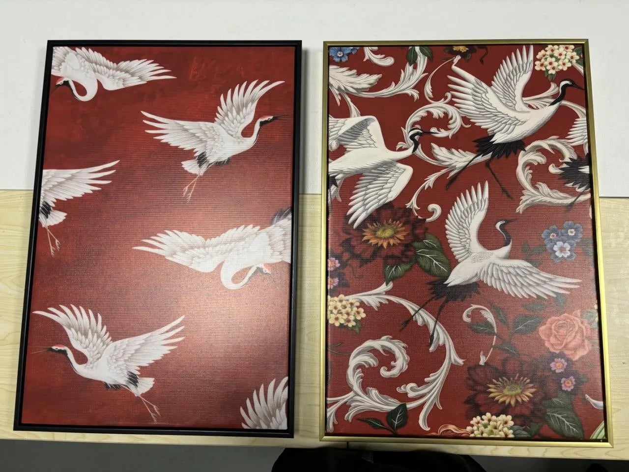 Canvas wall art painting with PS frame, multiple sizes available, two colour options