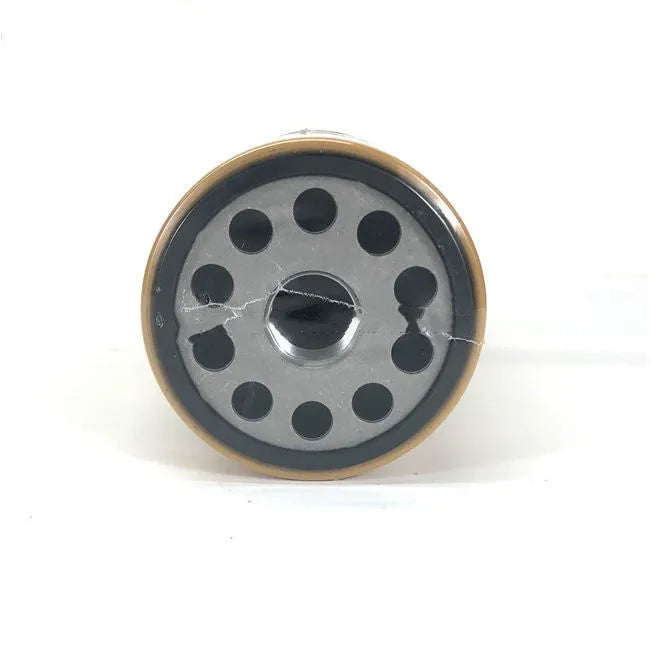 Yellow Caterpillar engine water fuel separator filter element measuring 262mm height