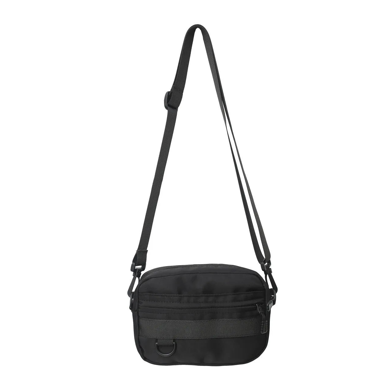 Men's street trend messenger bag in nylon available in black, blue, green or white