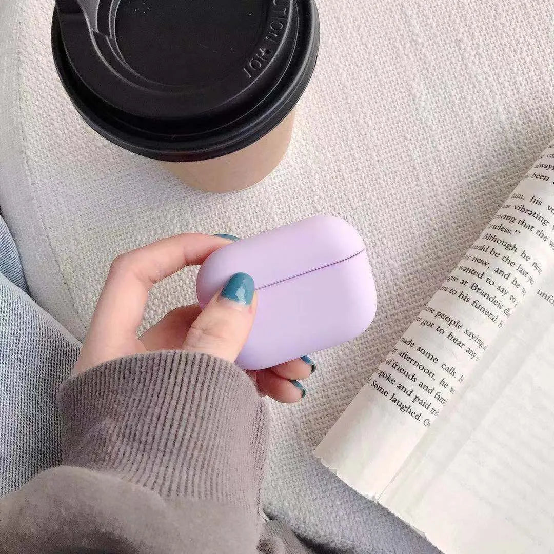 AirPods Pro 3 protective plastic case in multiple colour options including black, pink, and green