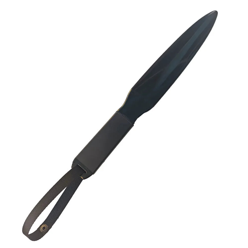 Blue handled nylon dog training bite stick measuring 35 cm for small medium dogs