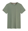Round neck ice-feeling pullover top in black for women business work attire cooling fabric