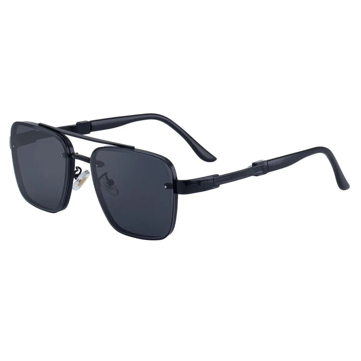 Men's vintage sunglasses with PC lenses in gold gradient blue colour option