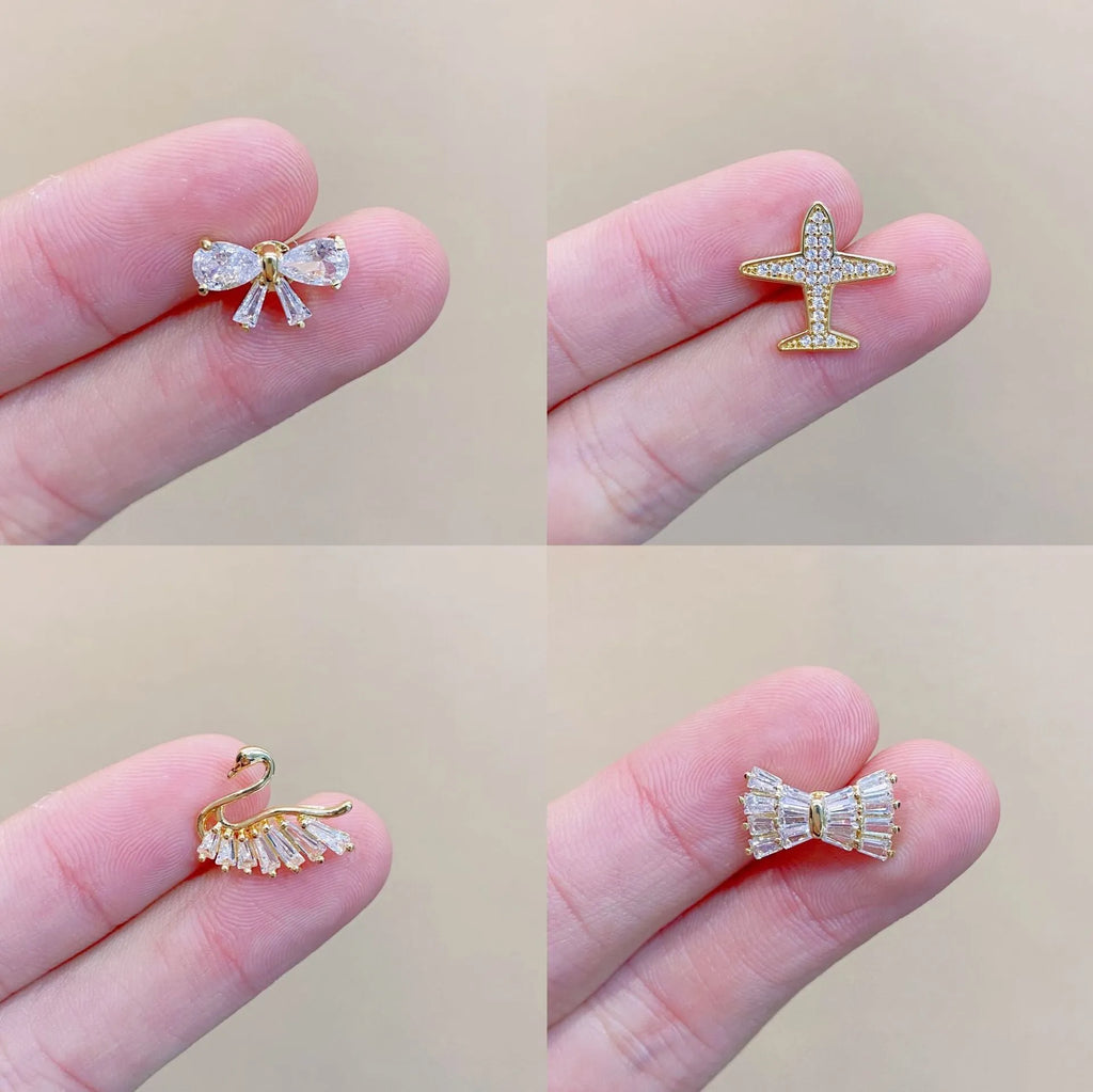Copper geometric brooch with electroplated finish in colour variation A5-82 for women's clothing decoration