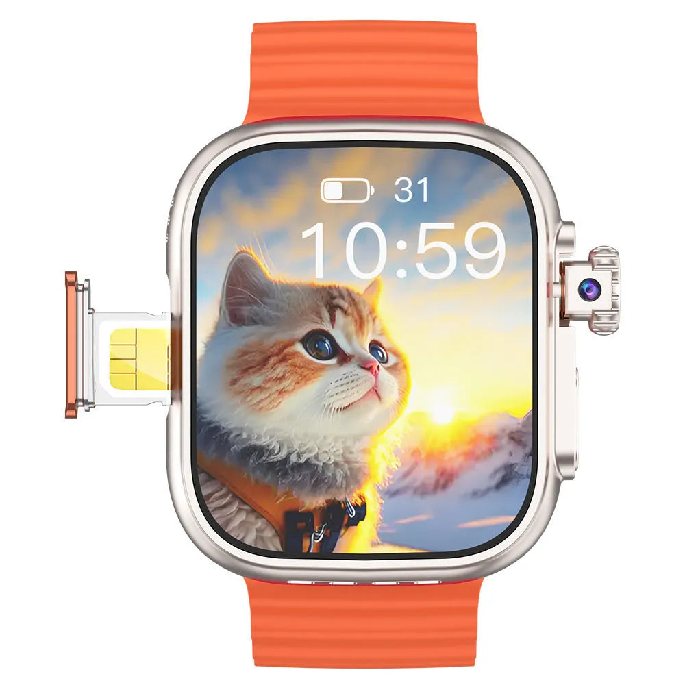 Electronic youth smart watch with step counter and waterproof design, available in black, gold, pink, silver white
