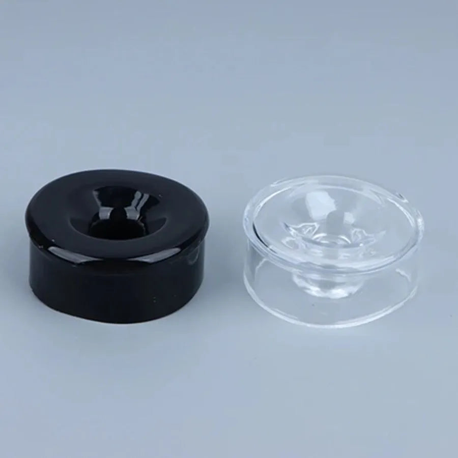 Silicone case for bottle mouth vacuum negative pressure exerciser fitting 6 to 75cm openings in black and transparent colours