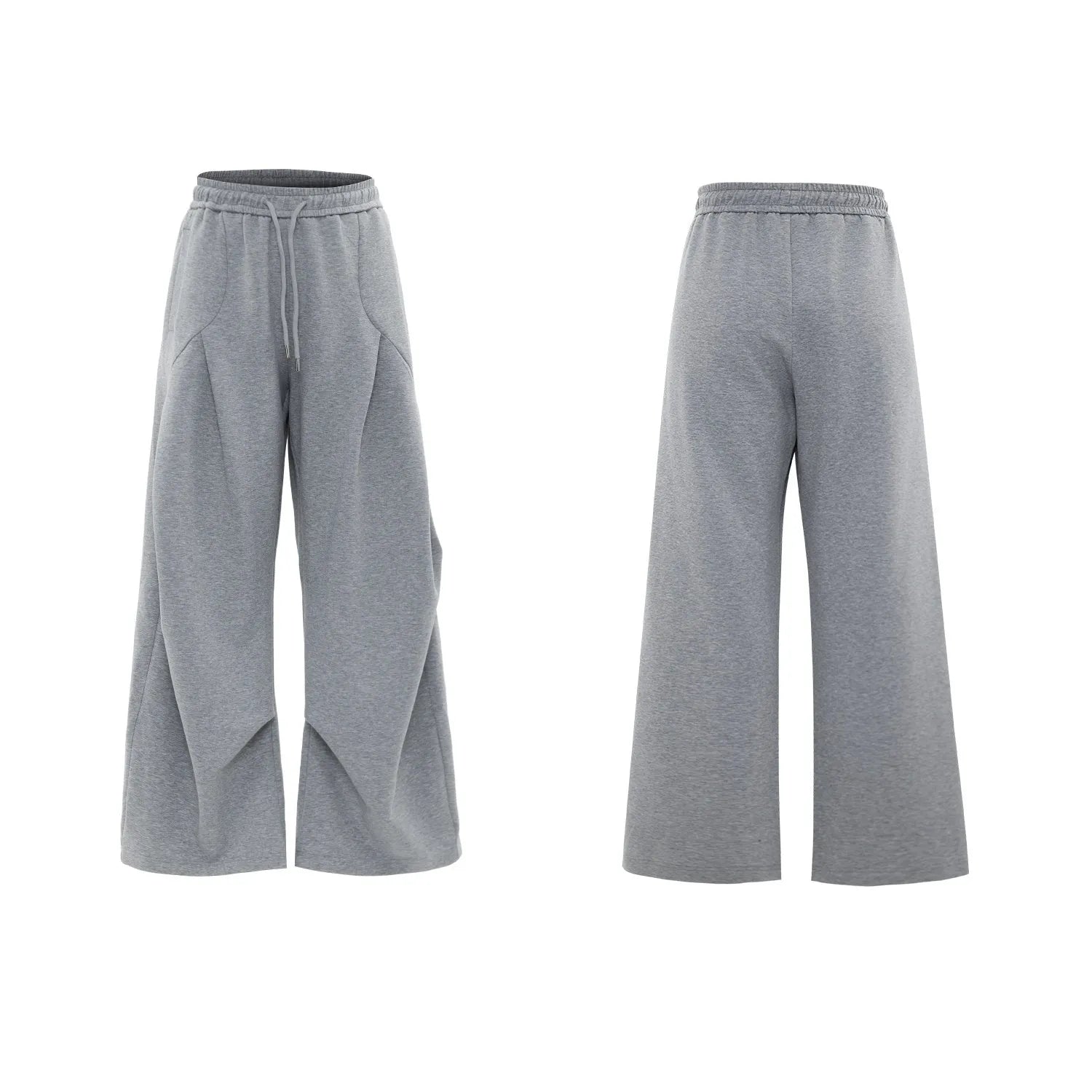 Men's dark grey cotton sports suit with metal embellishments, V-neck design, and padded shoulders