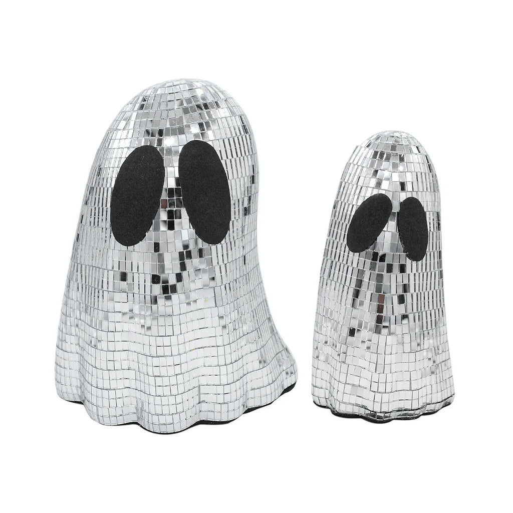 Silver Halloween mosaic mirror patch desktop decoration with bionic patterns