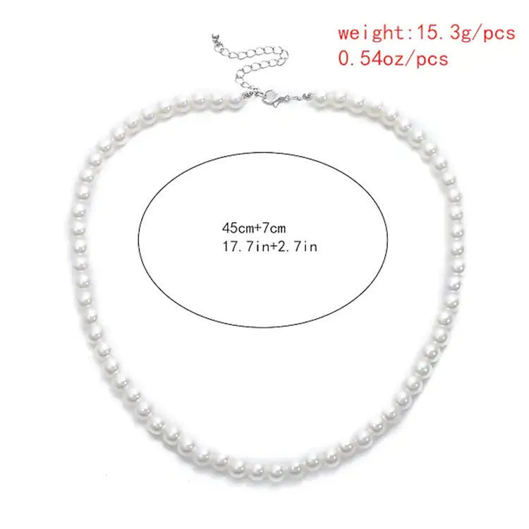 White round alloy pendant necklace for women on a simple background