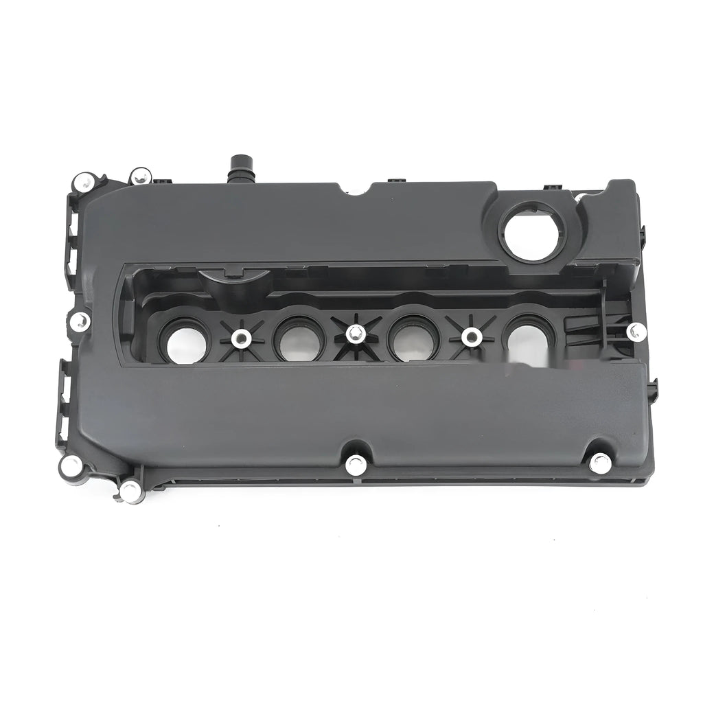 Black PCV engine valve cover for 1.6L Chevrolet Cruze, 42cm length, with mounting holes visible