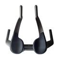 Black carbon fibre bicycle TT handlebars showing 10 and 15 degree angle options.