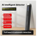 Handheld black anti spy camera detector with RF and lens scanning for personal privacy