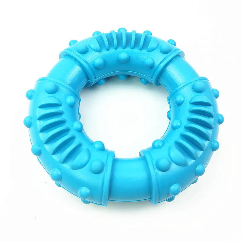 13cm lightweight hollow dog fetching stick toy in blue orange red colours for outdoor play