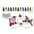 Christmas elk reflective magnetic sticker with cartoon design in RFM026 colour