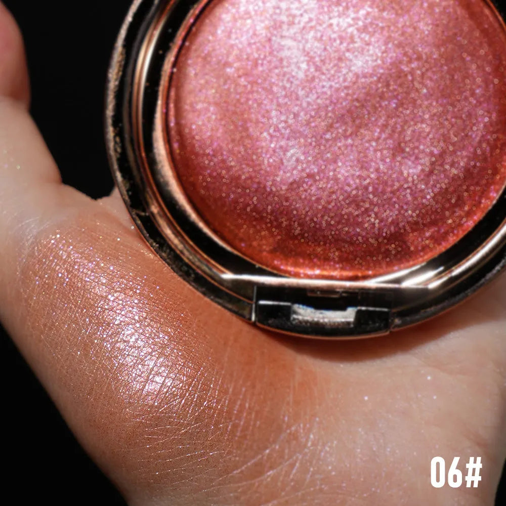 C-F019 high gloss gel nail polish bottle showing mirror finish, available in six metallic colour shades