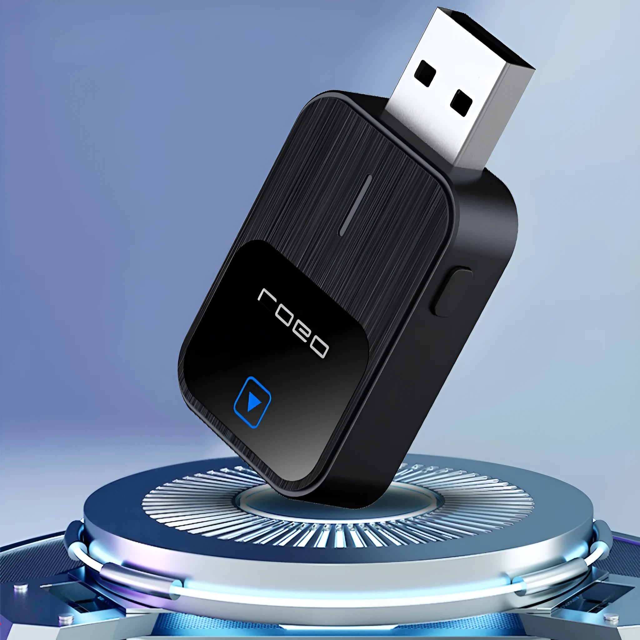 Carplay Box Android Auto two-in-one USB interconnection device in black, 2.5x4.9x1.0cm metal ABS construction